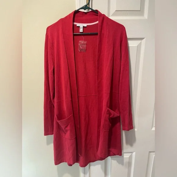 Isaac Mizrahi Live! Coral Cardigan - Picture 1 of 3